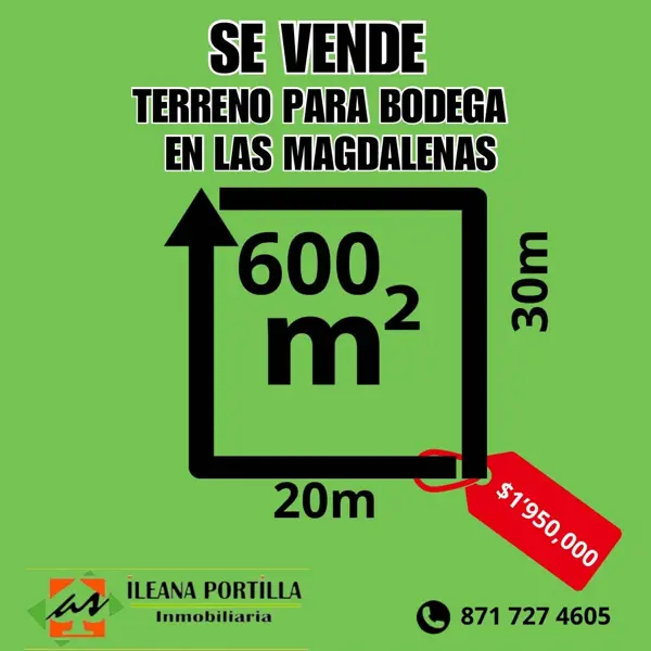 Terreno en venta en Magdalenas, Torreón, Coahuila de Zaragoza
