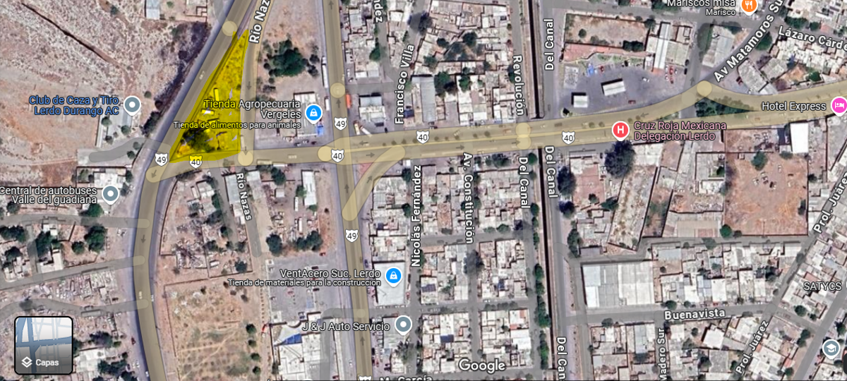 Terreno en Venta en Cerro de la Cruz, Lerdo, Durango