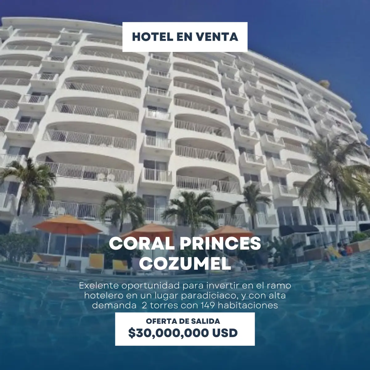 Hotel en venta en Cozumel Turistico, Cozumel — foto 1 de 29