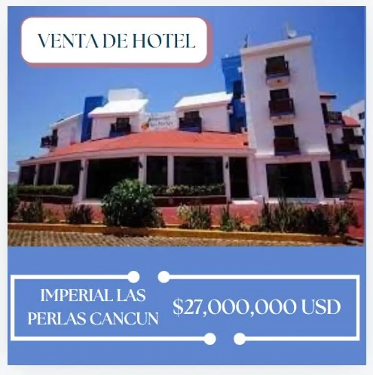 Hotel en venta en Cancún (Internacional de Cancún), Benito Juárez — foto 1 de 28