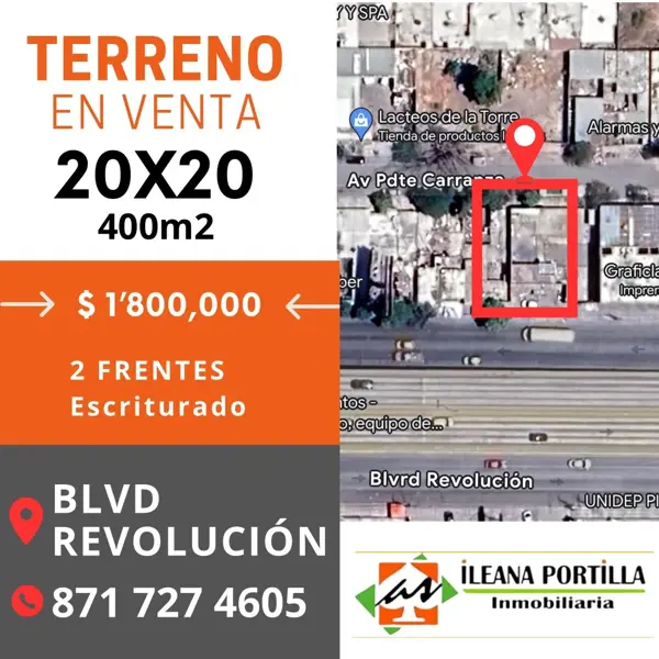 Terreno en Venta en Felipe Angeles, Torreón, Coahuila de Zaragoza