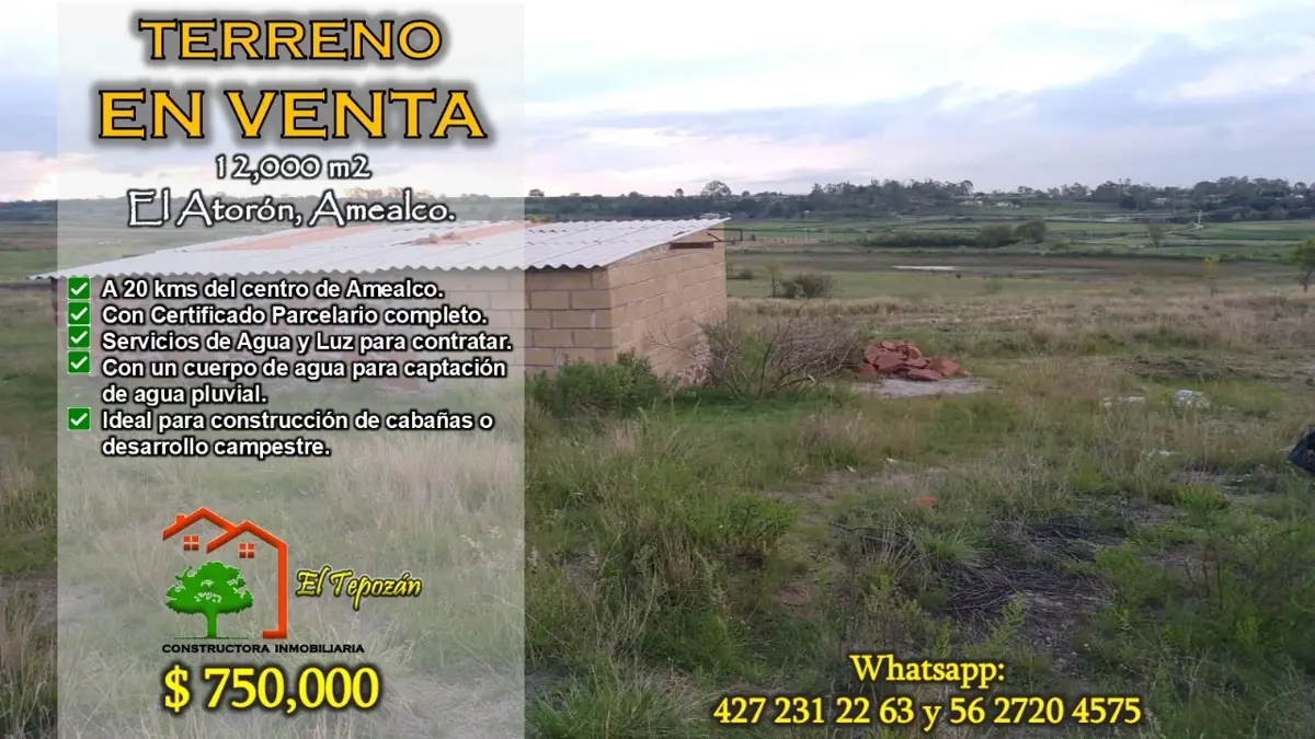 Terreno en venta en El Atorón, Amealco de Bonfil — foto 1 de 26