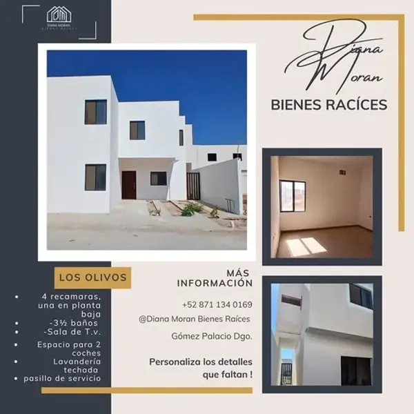 Casa en Venta en Los Olivos, Gómez Palacio, Durango