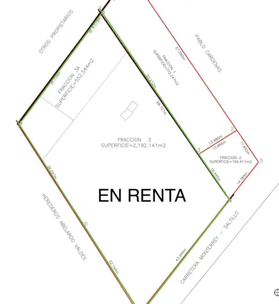 Terreno en renta en Aeropuerto Ramos Arizpe (Plan de Guadalupe), Ramos Arizpe — foto 2 de 3