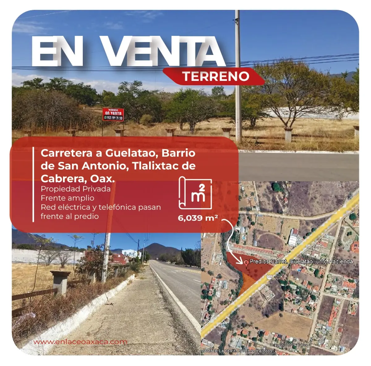 Terreno en venta en San Antonio, Tlalixtac de Cabrera — foto 1 de 5