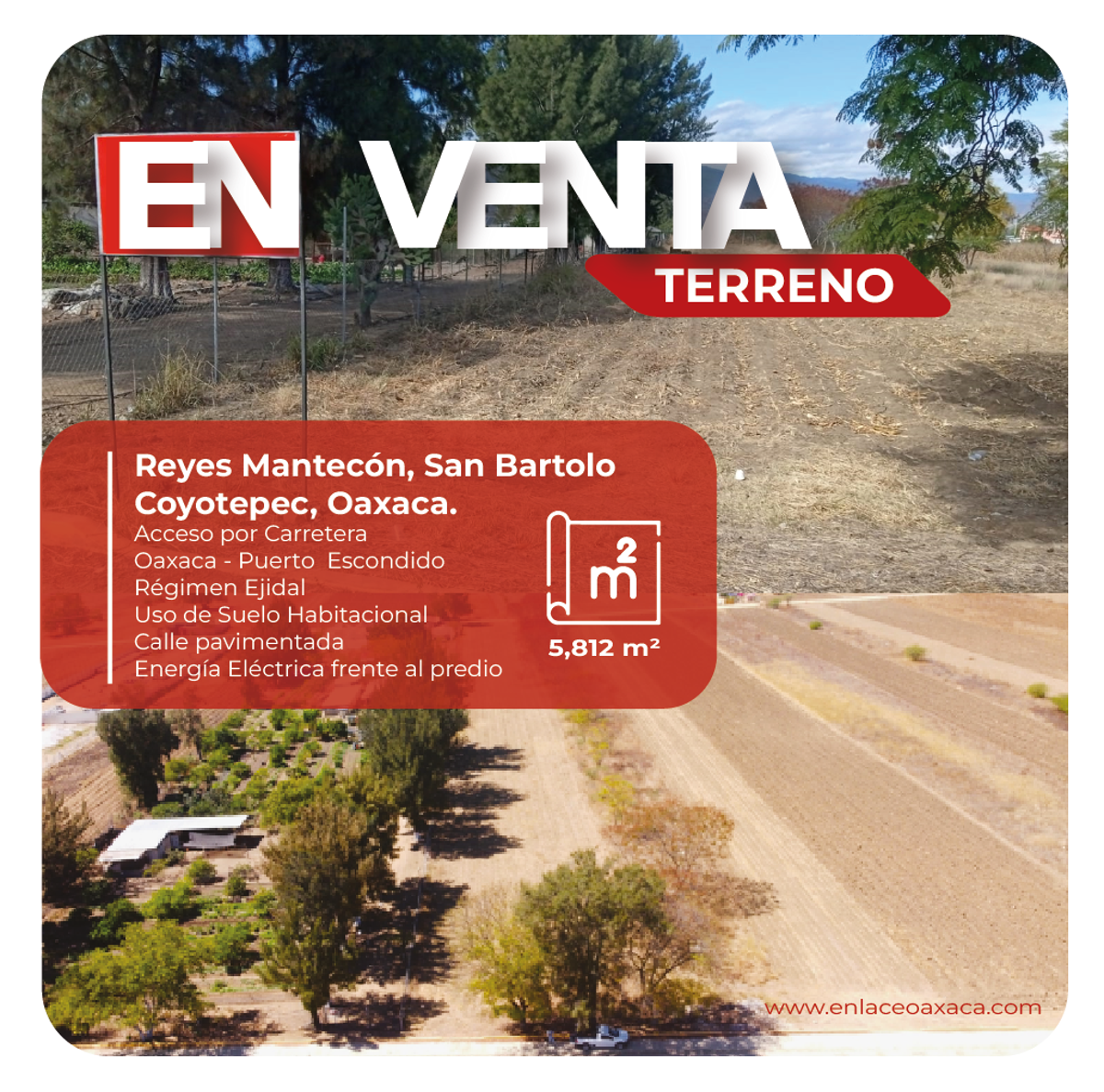 Terreno en venta en Reyes Mantecon, San Bartolo Coyotepec — foto 1 de 5