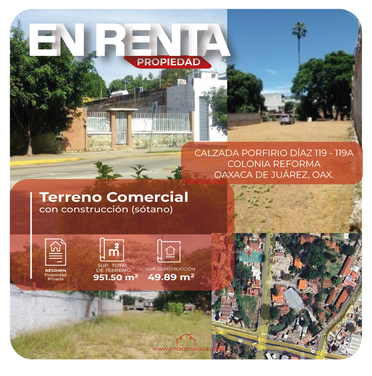Terreno en renta en Reforma, Oaxaca de Juárez — foto 1 de 5