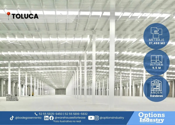 Bodega en renta en Toluca, Toluca — foto 3 de 3