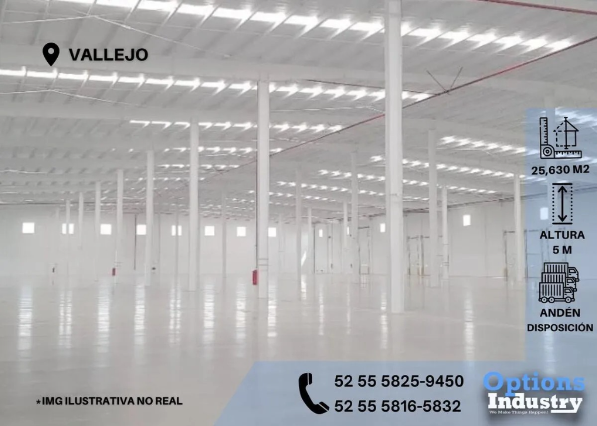 Nave en renta en Industrial Vallejo, Azcapotzalco — foto 1 de 3