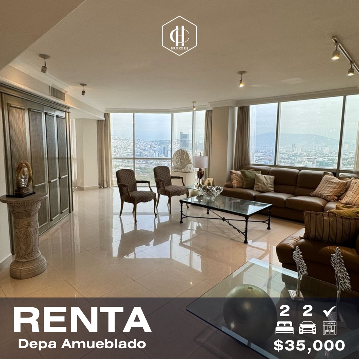 Departamento en renta en Zona Fuentes del Valle, San Pedro Garza García — foto 1 de 13