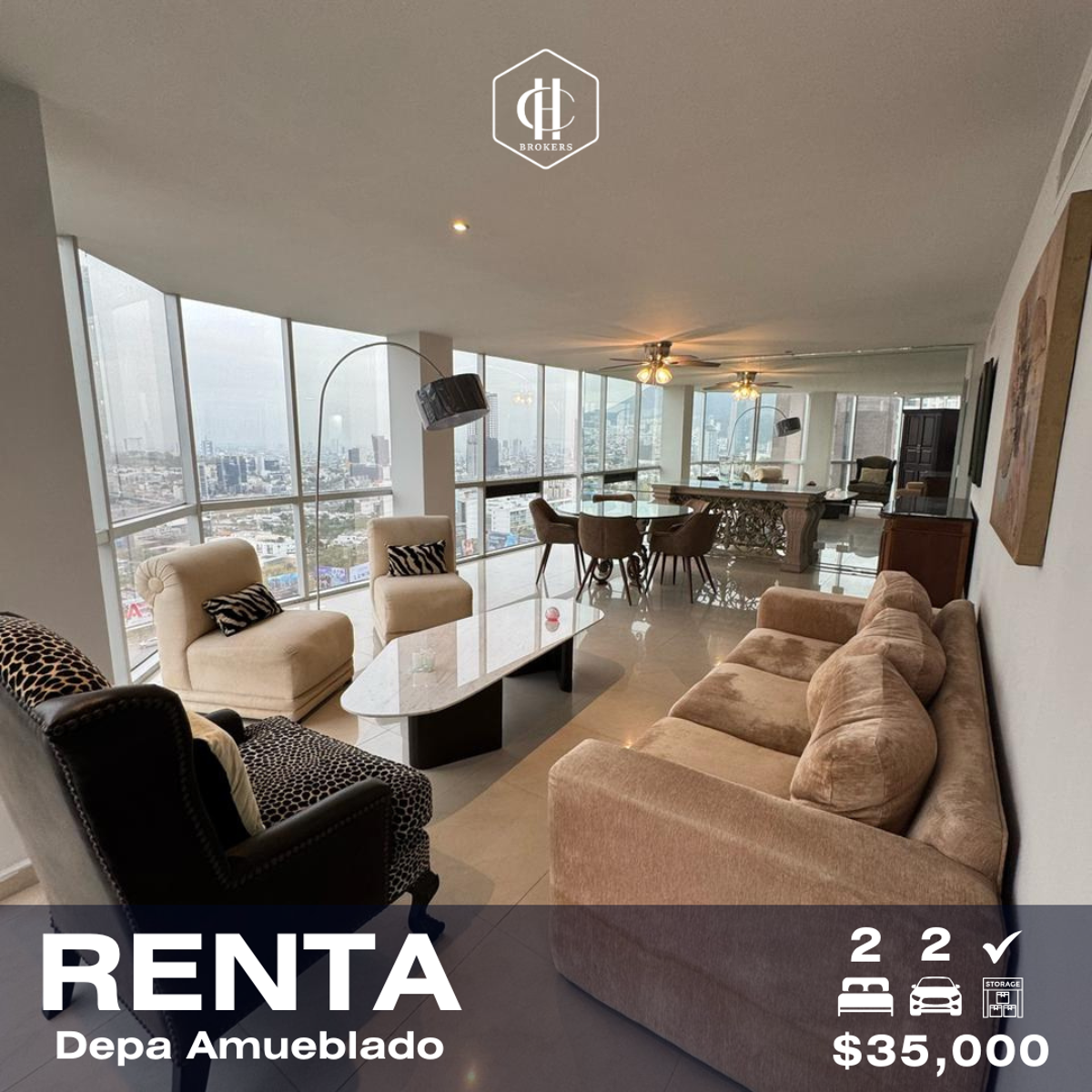 Departamento en renta en Zona Fuentes del Valle, San Pedro Garza García — foto 1 de 15