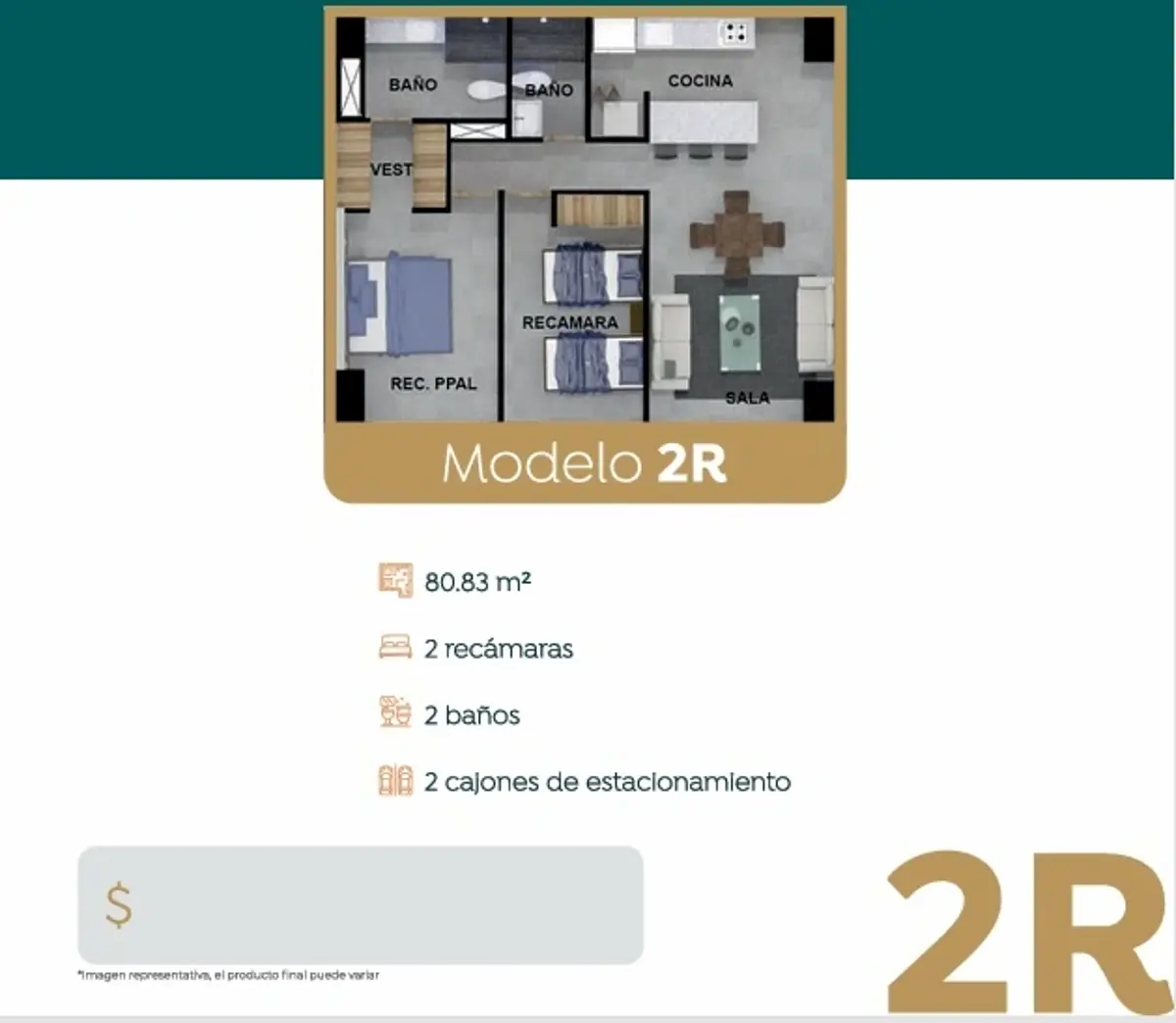 Departamento en venta en Loma Bonita, Zapopan — foto 1 de 17