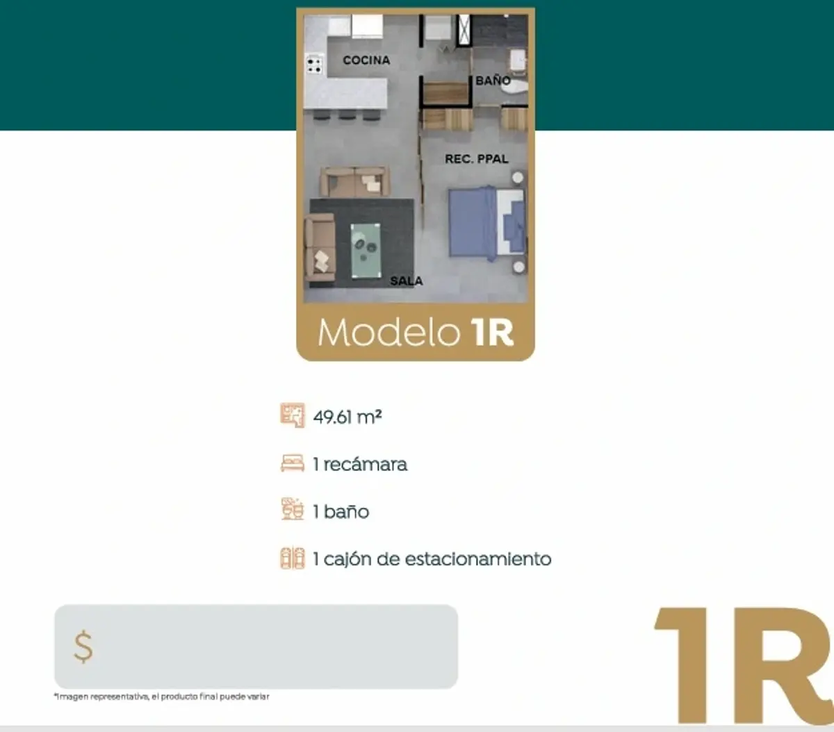 Departamento en venta en Loma Bonita, Zapopan — foto 1 de 17