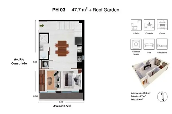 Departamento en venta en San Juan de Aragón I Sección, Gustavo A. Madero — foto 3 de 24