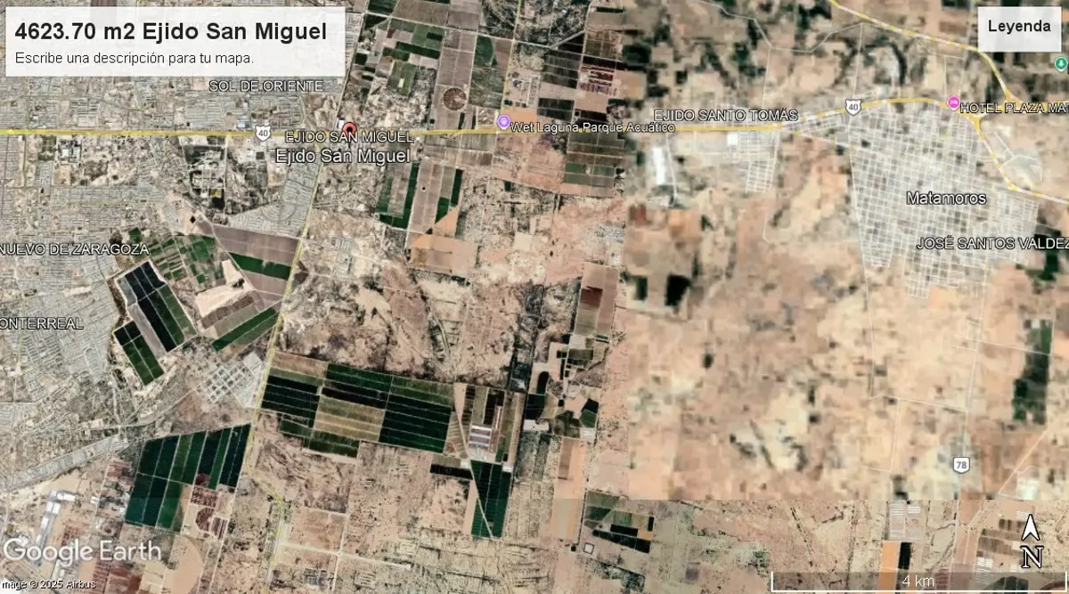 Terreno en Venta en Ejido San Miguel, Matamoros, Coahuila de Zaragoza