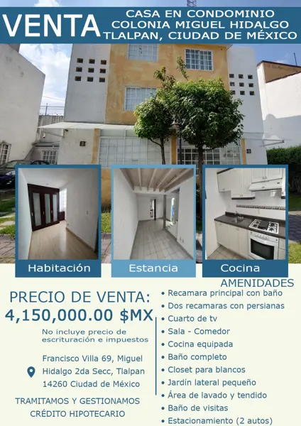 Casa en venta en Miguel Hidalgo 2a Seccion, Tlalpan — foto 2 de 18