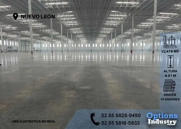 Renta ahora en Apodaca, Nuevo León propiedad industrial