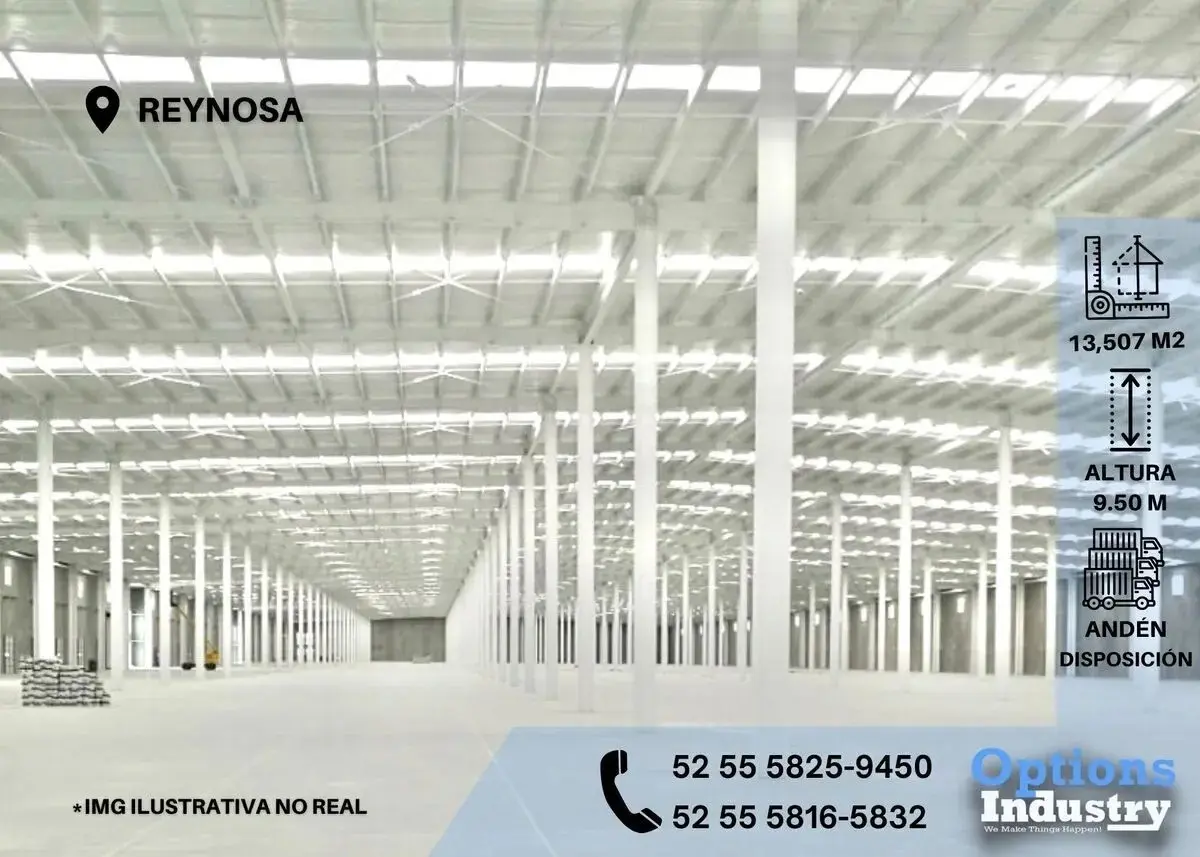 Bodega en renta en Industrial Maquiladora, Reynosa — foto 1 de 3