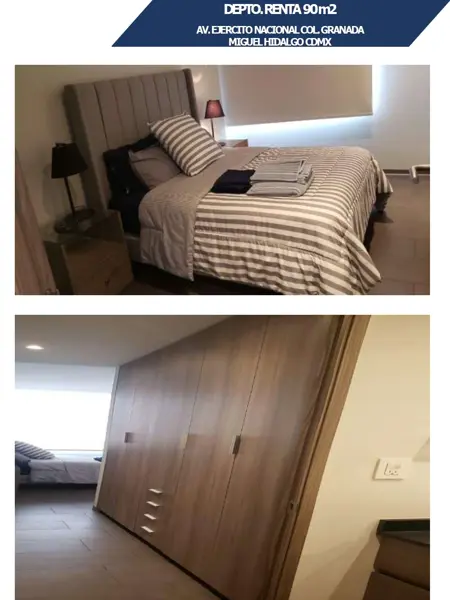 Departamento en renta en Granada, Miguel Hidalgo — foto 2 de 3