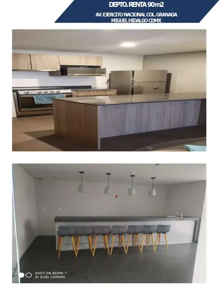 Departamento en renta en Granada, Miguel Hidalgo — foto 3 de 3