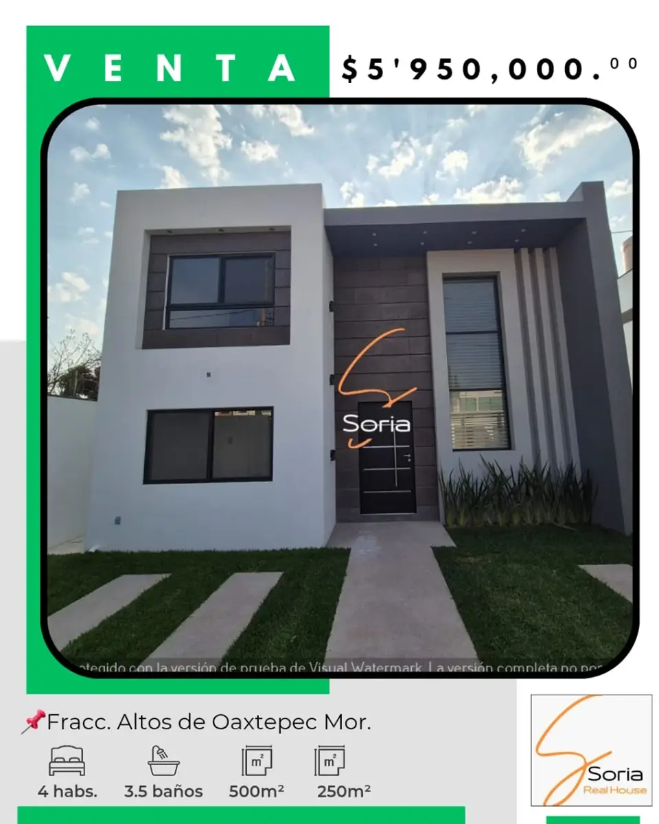 Casa en venta en Altos de Oaxtepec, Yautepec — foto 1 de 6