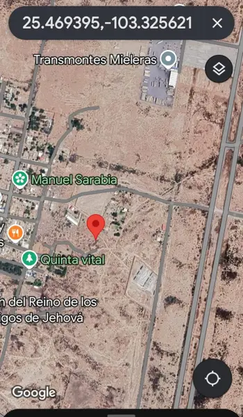 Terreno en Venta en Santo Niño Aguanaval, Matamoros, Coahuila de Zaragoza