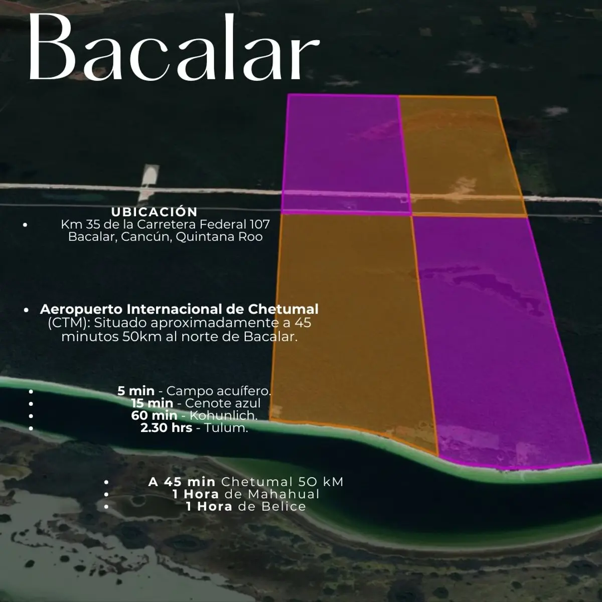 Terreno en venta en Bacalar Uno, Bacalar — foto 1 de 6