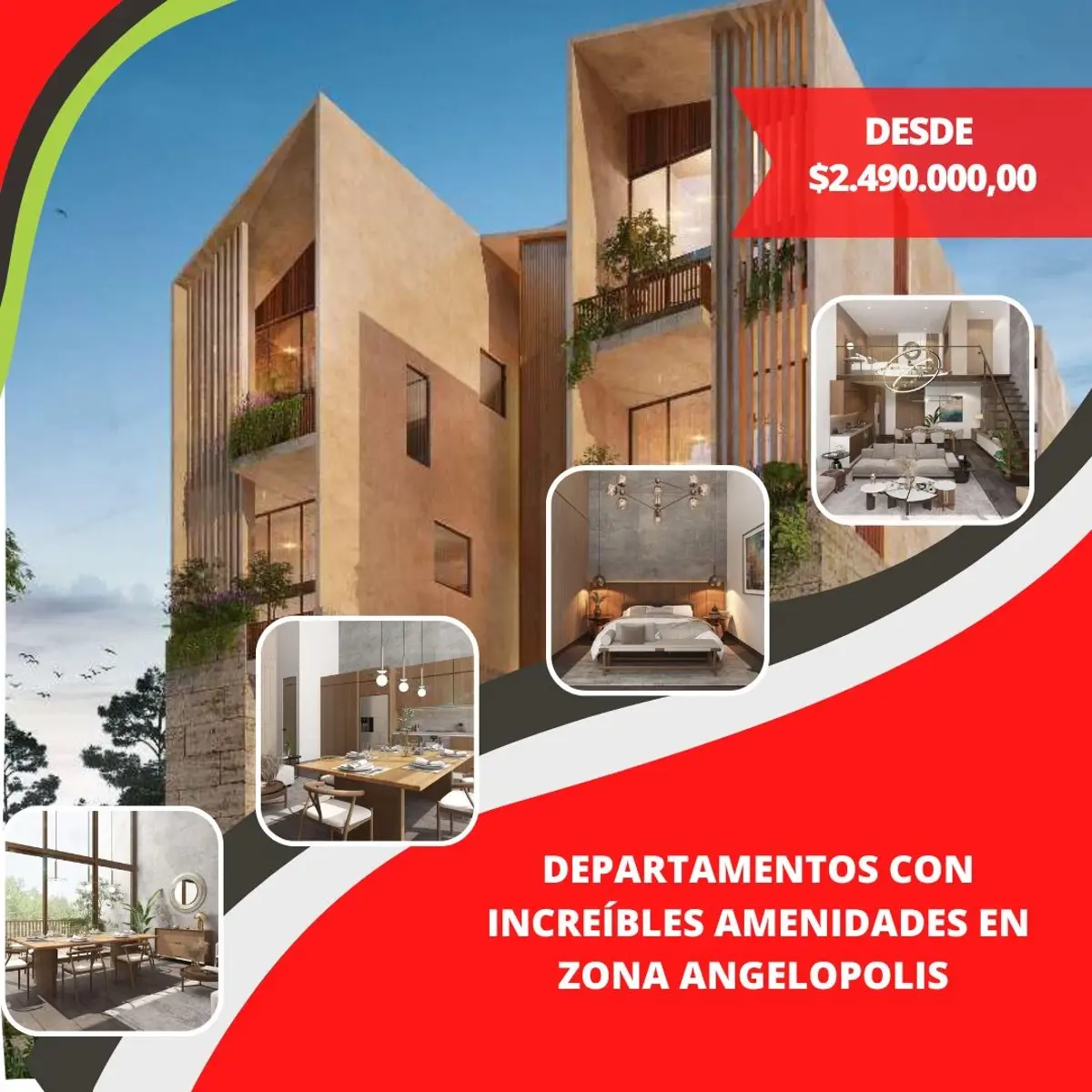 Departamento en venta en Lomas de Angelópolis, San Andrés Cholula — foto 1 de 44