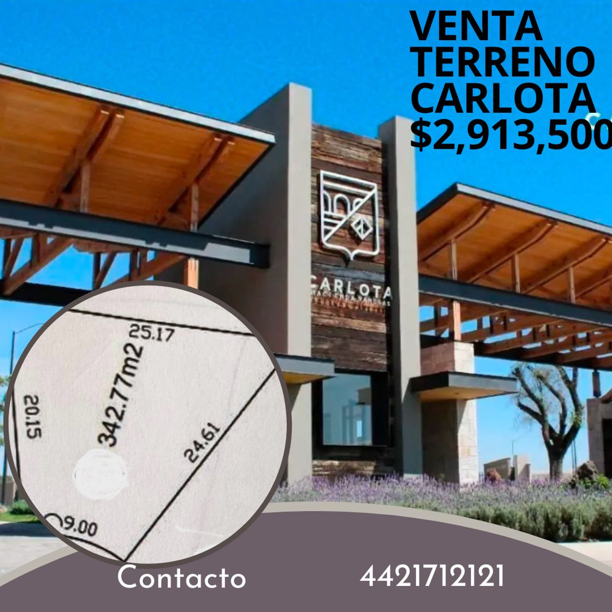 Terreno en venta en Carlota Hacienda Vanegas, Corregidora