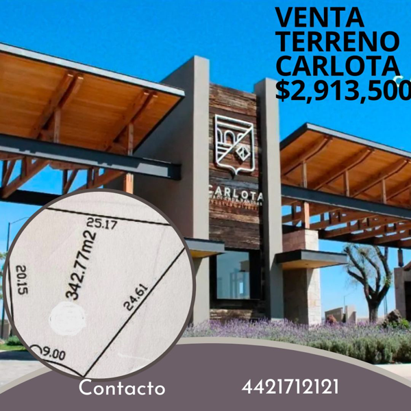 Terreno en Venta en Carlota Hacienda Vanegas, Corregidora, Querétaro