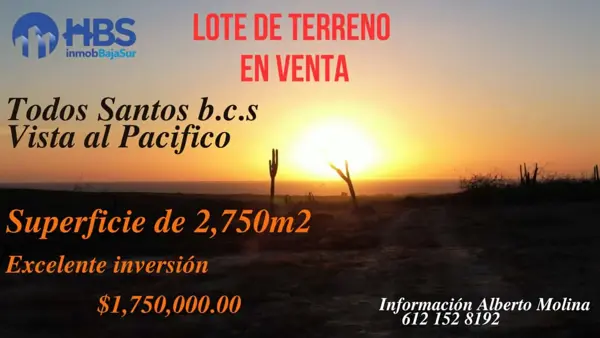 Terreno en Venta en Todos Santos, La Paz, Baja California Sur - Ideal para Desarrollo Residencial Terreno en Venta en Todos Santos, La Paz, Baja California Sur - Ideal para Desarrollo Residencial