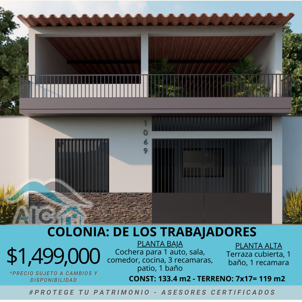 Casa en Venta en De los Trabajadores, Colima, Colima
