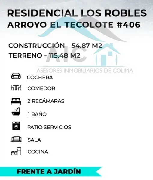 Casa en venta en Residencial Los Robles, Villa de Álvarez — foto 2 de 3