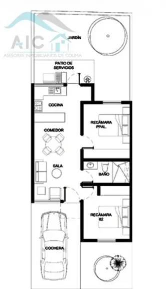 Casa en venta en Residencial Los Robles, Villa de Álvarez — foto 3 de 3
