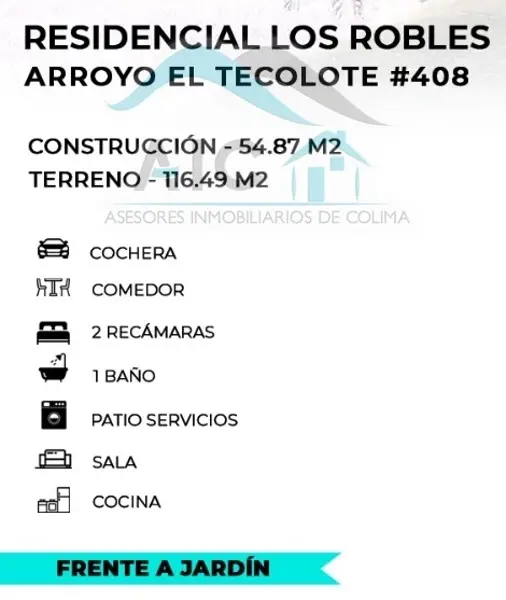 Casa en venta en Residencial Los Robles, Villa de Álvarez — foto 3 de 3