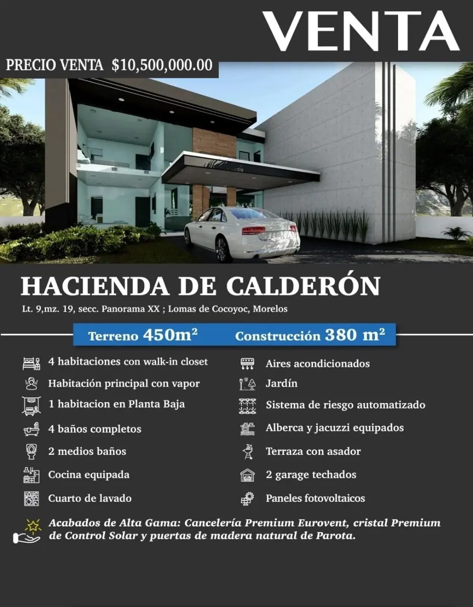 Casa en venta en Lomas de Cocoyoc, Atlatlahucan