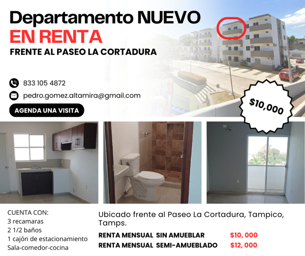Departamento en renta en Tampico Centro, Tampico — foto 2 de 10