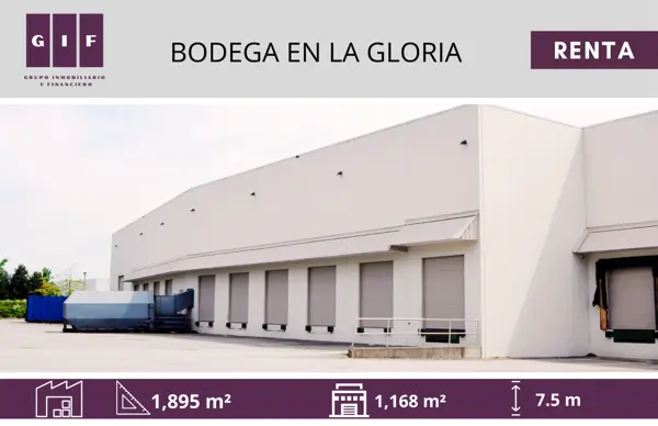 BODEGA EN RENTA EN LA GLORIA | TIJUANA, B.C. | 1,895 M2