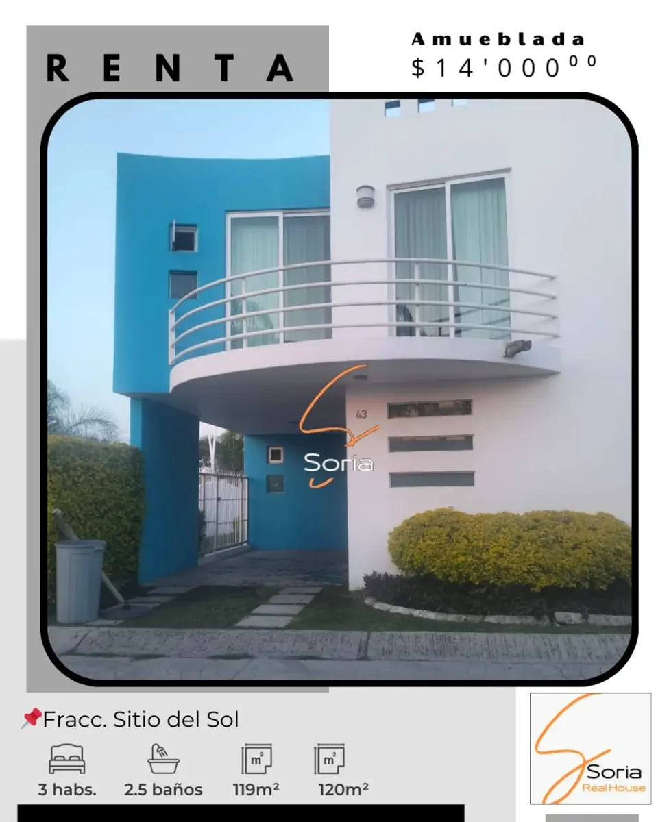 Casa en renta en Sitio del Sol, Cuautla — foto 1 de 19