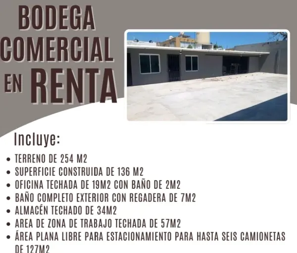 Gran oportunidad de renta de bodega en Boca del Rio,Ver.