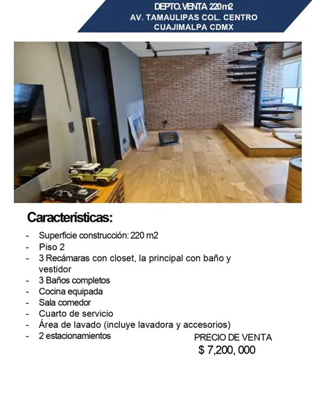 Departamento en venta en Cuajimalpa, Cuajimalpa de Morelos — foto 2 de 9