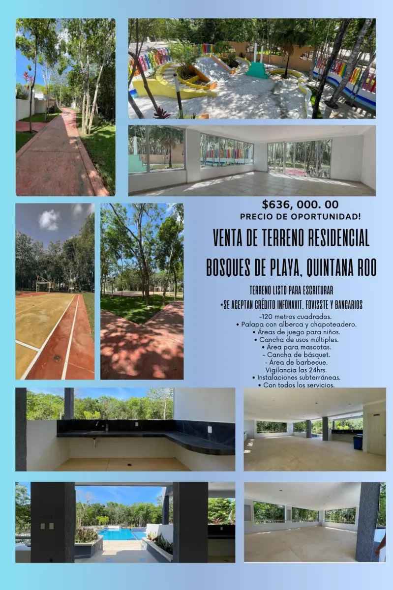 Terreno en venta en Bosque de Cristo Rey, Solidaridad — foto 1 de 18