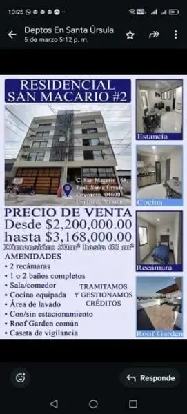 Departamento en venta en Pedregal de Santa Úrsula, Coyoacán — foto 2 de 10