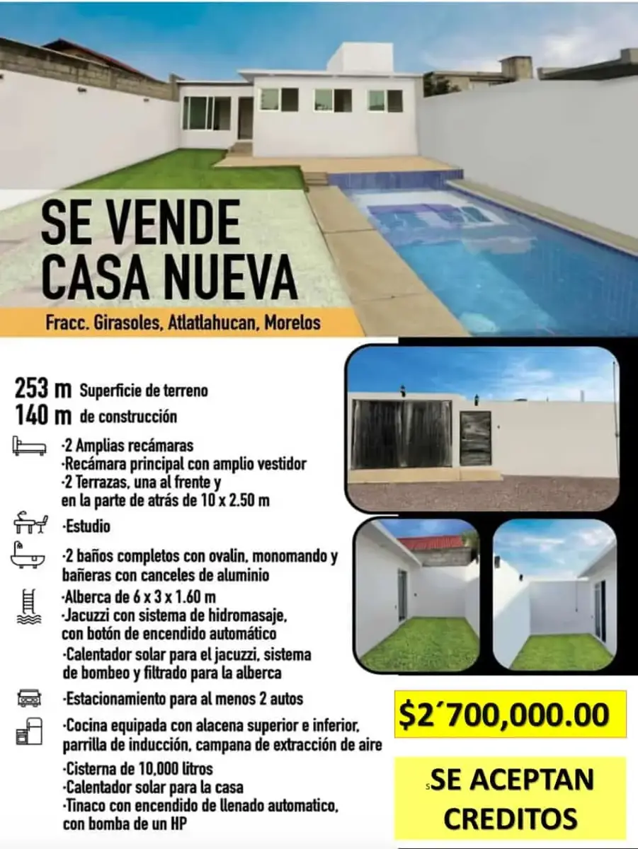 Casa en venta en Atlatlahucan, Atlatlahucan — foto 1 de 15