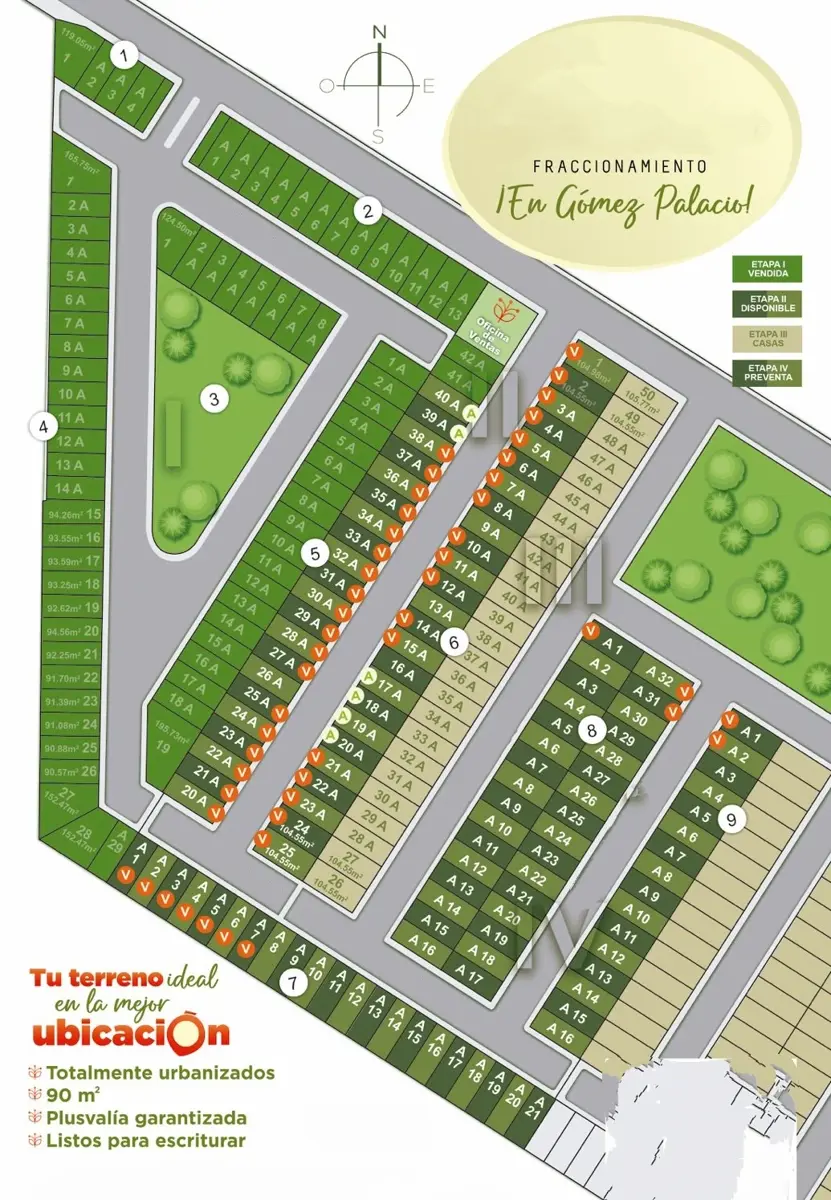 Terreno en venta en Tabachines, Gómez Palacio — foto 1 de 2