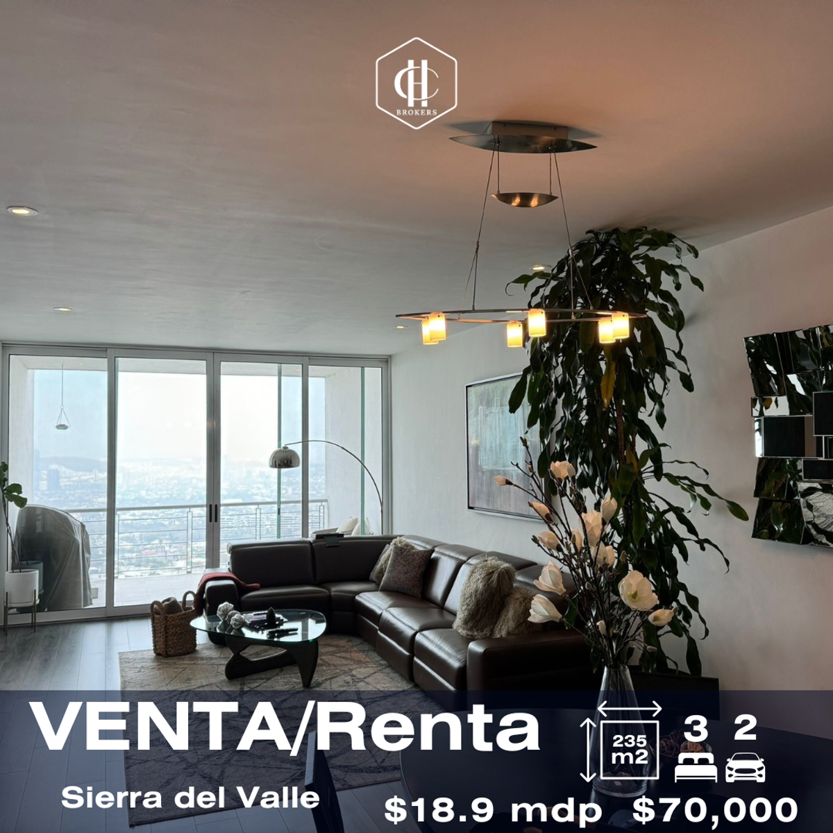 Departamento en renta en Sierra Nevada, San Pedro Garza García — foto 1 de 8