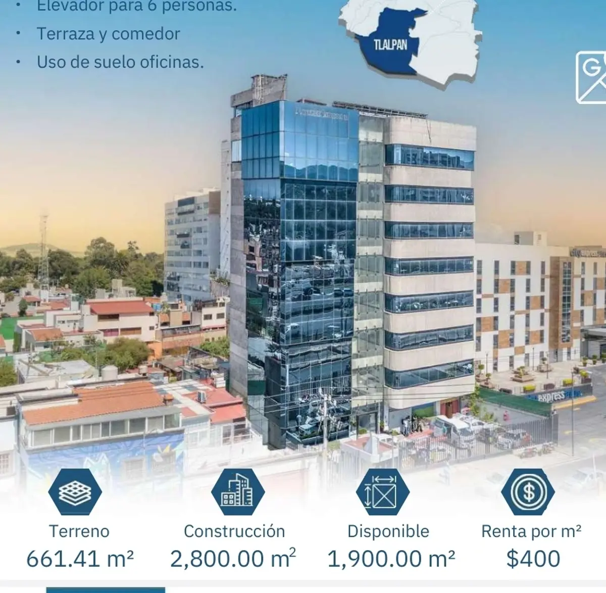 Edificio en renta en Villa Coapa, Tlalpan