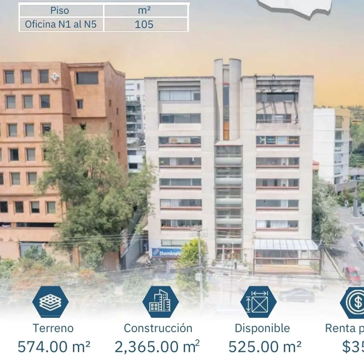 Oficina en renta en Paseo de las Lomas, Álvaro Obregón