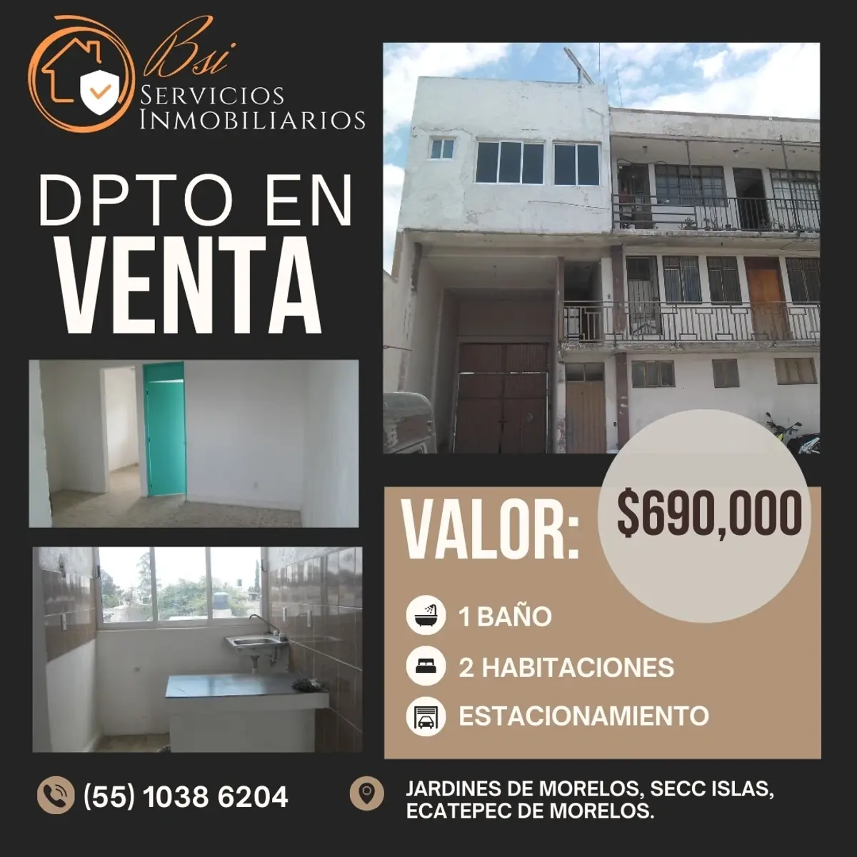 Departamento en venta en Jardines de Morelos Sección Islas, Ecatepec de Morelos — foto 1 de 11