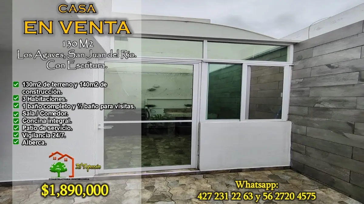 Casa en venta en Agave Azul, San Juan del Río — foto 1 de 11